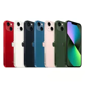 Refurbished Apple iPhone 13 mini Fully Unlocked 128GB 256GB 512GB Red Blue Green Midnight Pink Starlight 2021 Eco-Friendly Condition & Phone Charger Block and Cable