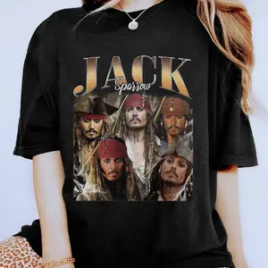 Jack Sparrow Shirt | Vintage Jack Sparrow Shirt | Captain Jack Sparrow Homage Shirt | Pirates of the Caribbean Shirt