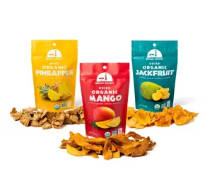 Mavuno Harvest Organic Dried Fruit Variety Pack | Dried Mango, Pineapple, and Jackfruit | Healthy, Vegan, No Sugar Added, Non GMO Snacks for Kids & Adults | 2 Ounce, Pack of 3
