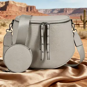2026 Women’s Waterproof Leather Crossbody Bag| Large Capacity Adjustable Strap| Perfect for Outings/Travel/Gatherings| Compact Cosmetic Pouch Gift
