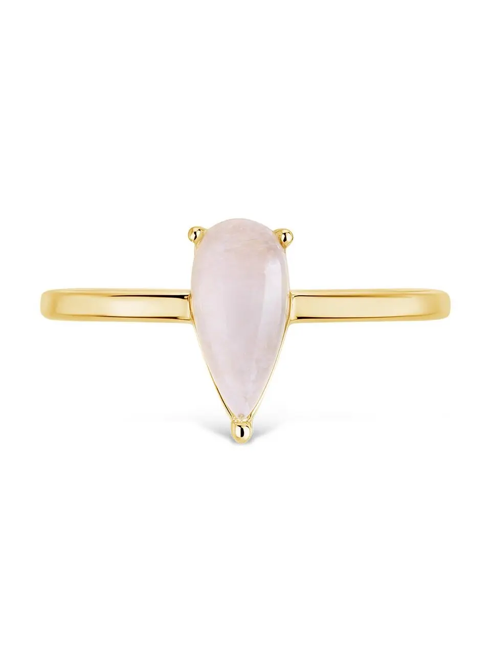 Sterling Silver Moonstone Pear Ring