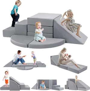 NLDD 5pcs Foam Climbing Blocks for Toddlers - Soft Play Toy Set with Safety Features for Indoor Climbing and Imaginative Thinking