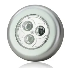 3 LED Touch Push On Off Light Self-Stick On Click Battery Operated Lights
