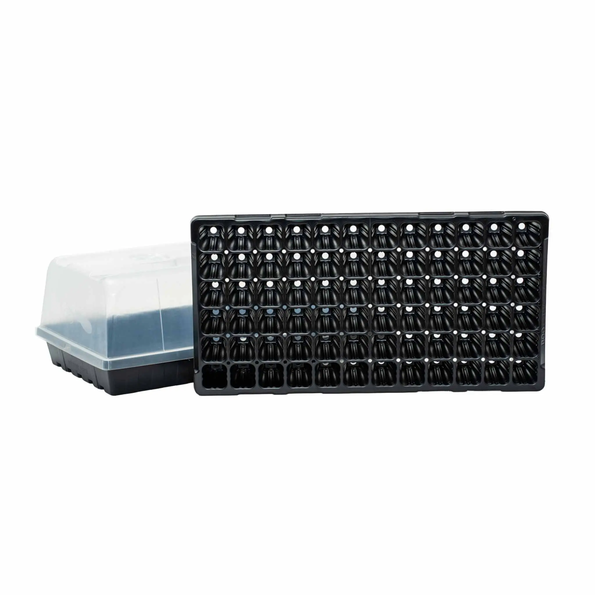 10-Pack 72-Cell Environmentally Conscious Seed Starting Kits, Recycled Plastic Propagation Box with (10) 1020 Extra-Strength Trays, 1.5”x2” Deep Cells, 21.25”x11.25”x2.5” Size, Adjustable Vents for Home Garden Greenhouses, (2) 72 Cell Tray