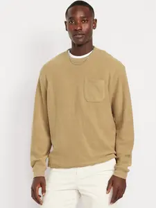 Old Navy Men's Loose Pocket Crew-Neck Sweatshirt