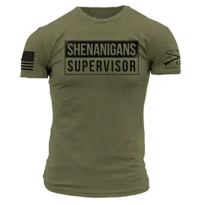Shenanigans Supervisor T-Shirt - Military Green