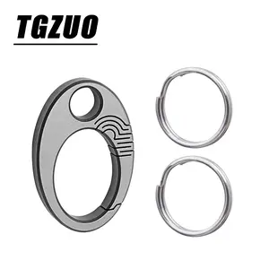 1pc Multifunctional Connector Clip, Titanium Alloy Keychain, Durable and Versatile, Ideal for Keys and Accessories, Compact Design