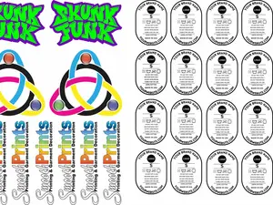DTF Transfers - Single Sheets, Pocket Logos, Neck Labels