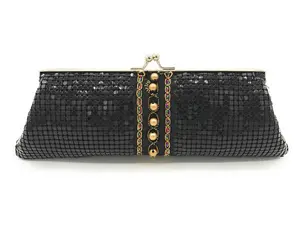 Frewahmesh Vintage Evening Clutch Purse Metal Mesh Kiss Lock Handbag with Chain Strap Small Formal Bag for Women Wedding Party Prom