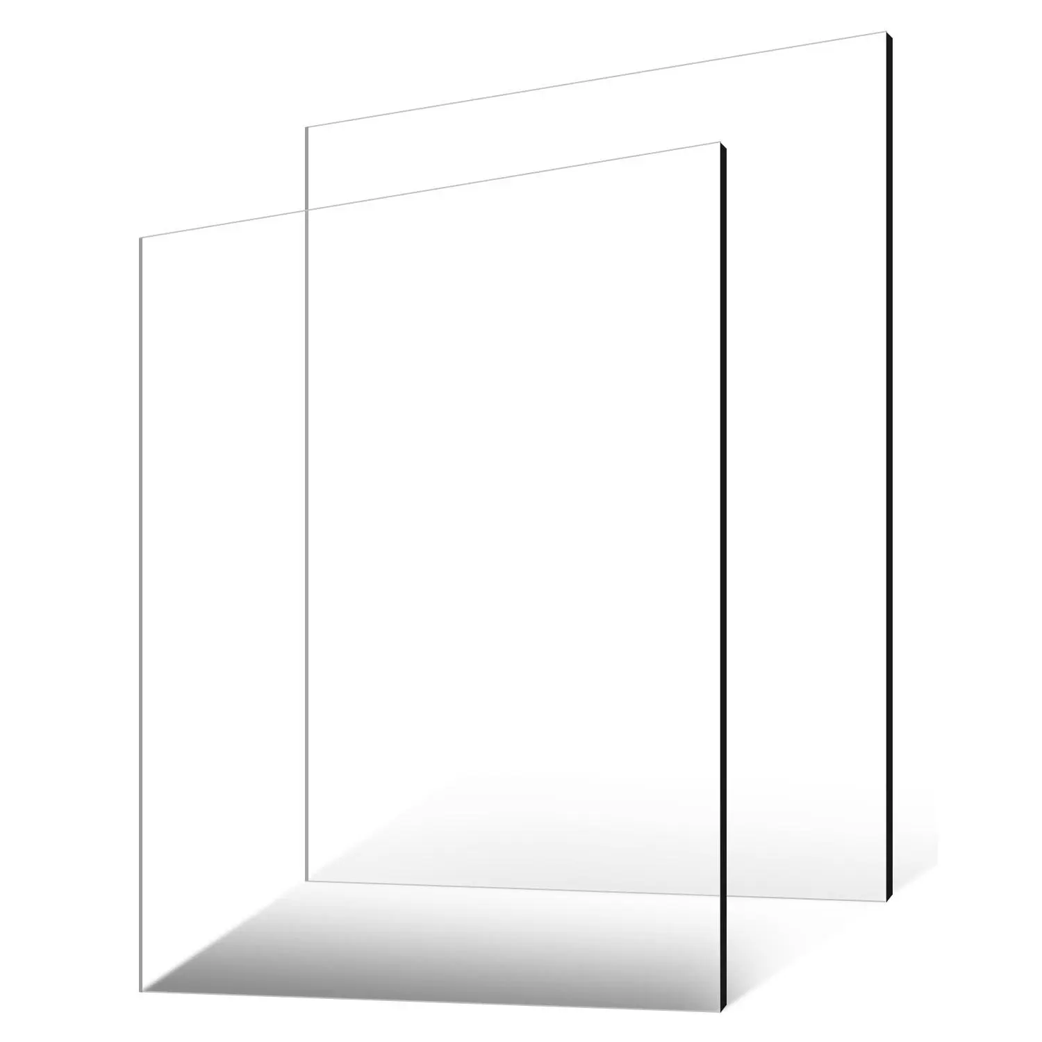 【Summerfinds】VEVOR Plexiglass Acrylic Sheet, 2-Pack Plastic Sheets, 24 x 36 Inch 1/4 Inch Thick Clear Plastic Cast Transparent Glass for Crafting Projects, Replacement Picture Frame Glass, DIY Display, Easy to Cu