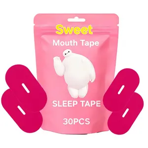 Sweet Pink Sweet Tape - 30 Strips Breathable Mouth Tape for Rest & Recovery Prevents Snoring Improves Nasal Oxygen Intake Soft Medical Grade Hypoallergenic Gentle Adhesion Latex Free
