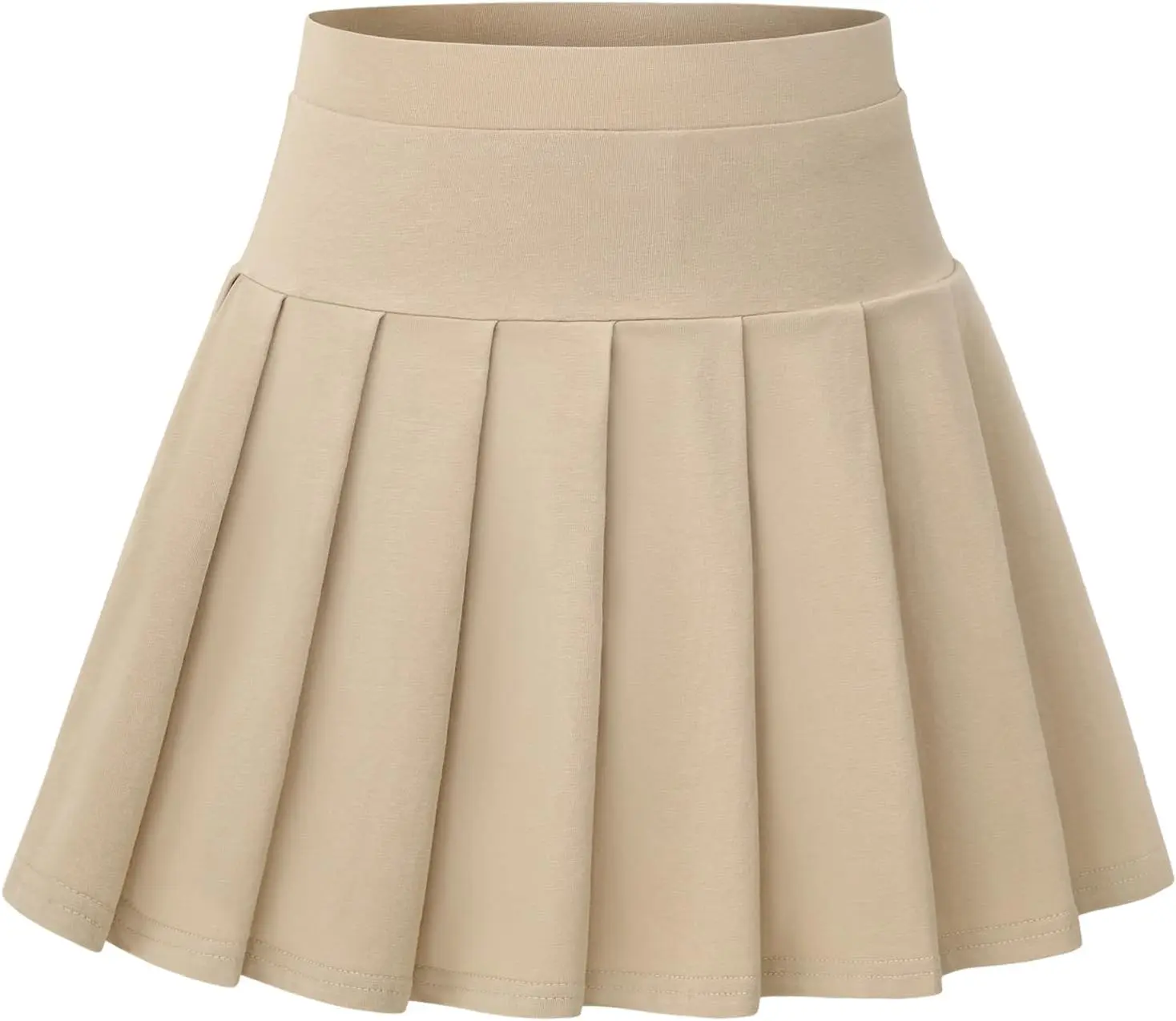 Girls Uniform Skirts with Built-in Shorts & Pockets | Pleated Skorts,Cotton Tennis Skorts