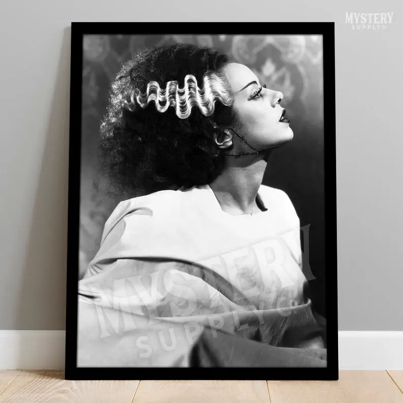 Bride of Frankenstein Movie Photo Poster / 1935 Horror Film Art Print / Dark Academia Fan / Home Room Decor