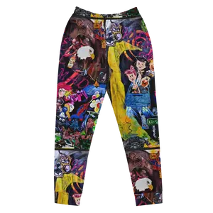 "Freak Flag" All-Over Print Statement Joggers-Women's