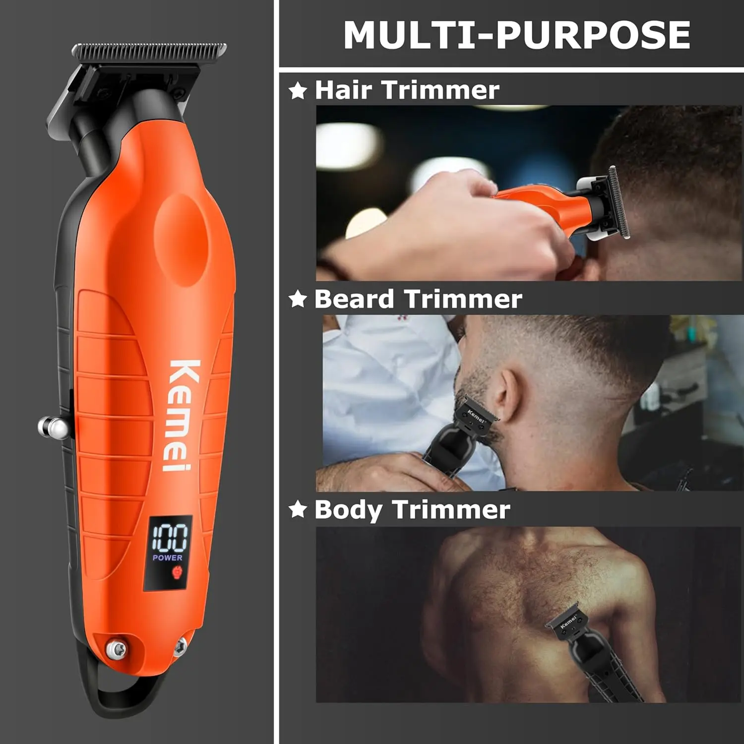Recommended by jamtho86】KEMEI 2293 Professional Hair/Beard