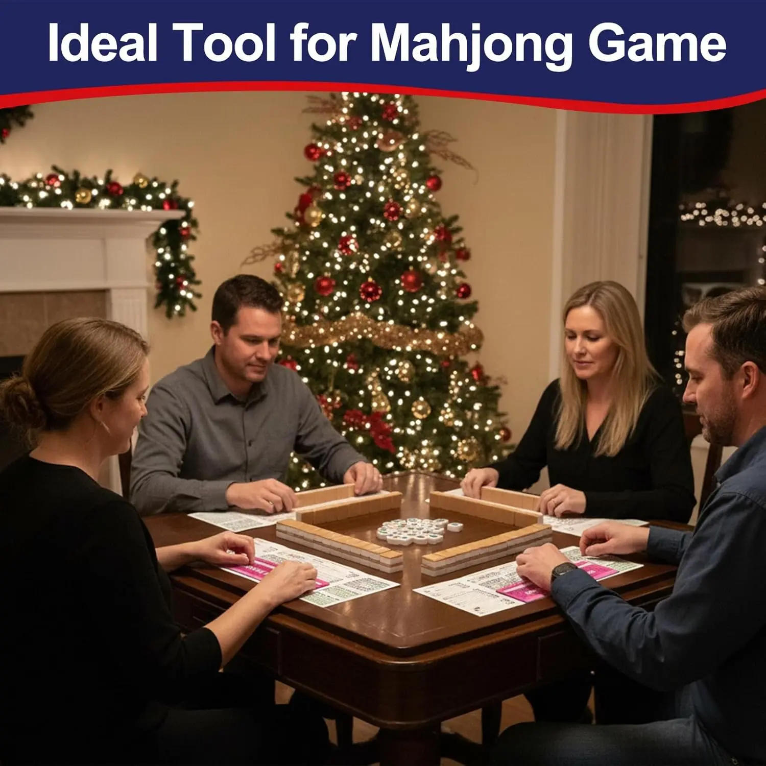 Multi-color Tabletop Game Reference Score Cards, Portable Indoor Party Game Rule Quick Lookup Guide Sheets for Family Gathering