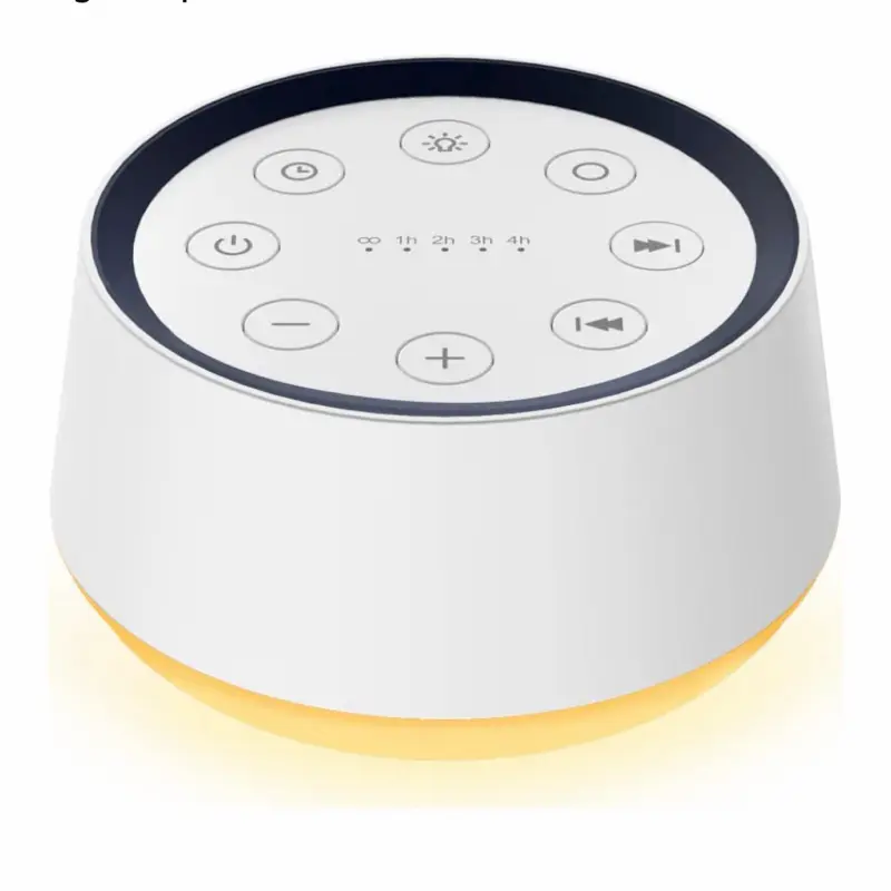 Sound Machine with 30 Soothing Sounds 12 Colors Night Light White Noise Machine for Adults Baby Kids Sleep Machines Memory Function 36 Volume Levels 5 Timers for Home Office Travel Amazon's Choice
