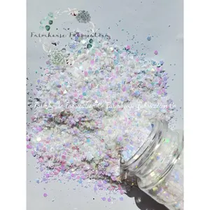 "White Opal" / Tumbler Glitter / Opal Chunky Glitter / White Opal Glitter