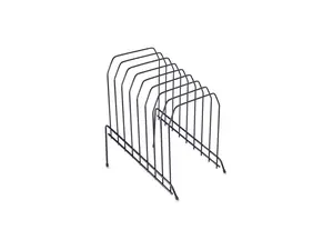 Lorell Wire File Sorter/Holder - 8 Divider(s) - Desktop - Black - Wire - 1Each  LLR80632