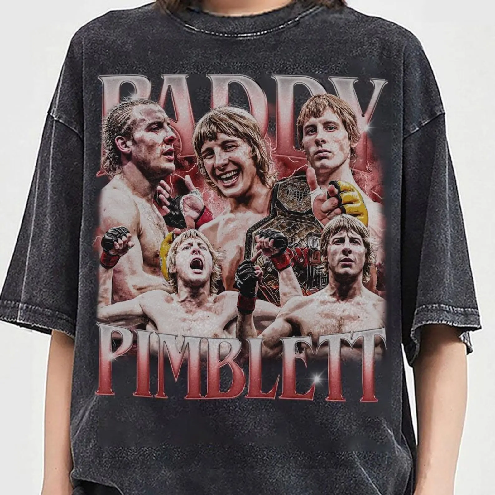 The Paddy Pimblett Baddy 90s T-Shirt, Gift For Fan Boxing Streetwear Unisex Vintage Retro Fashion Cotton, Full Colors, Full Sizes, For Men, For Women