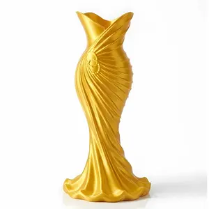 Luxury Human Shape Vase, Creative Artistic Flower Vase, Nordic Style Desktop Decor, Living Room Entrance Floral Decoration, Decorative Vase, Home Decor Vase