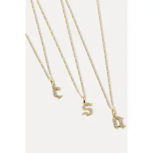 Gothic Letter Necklace