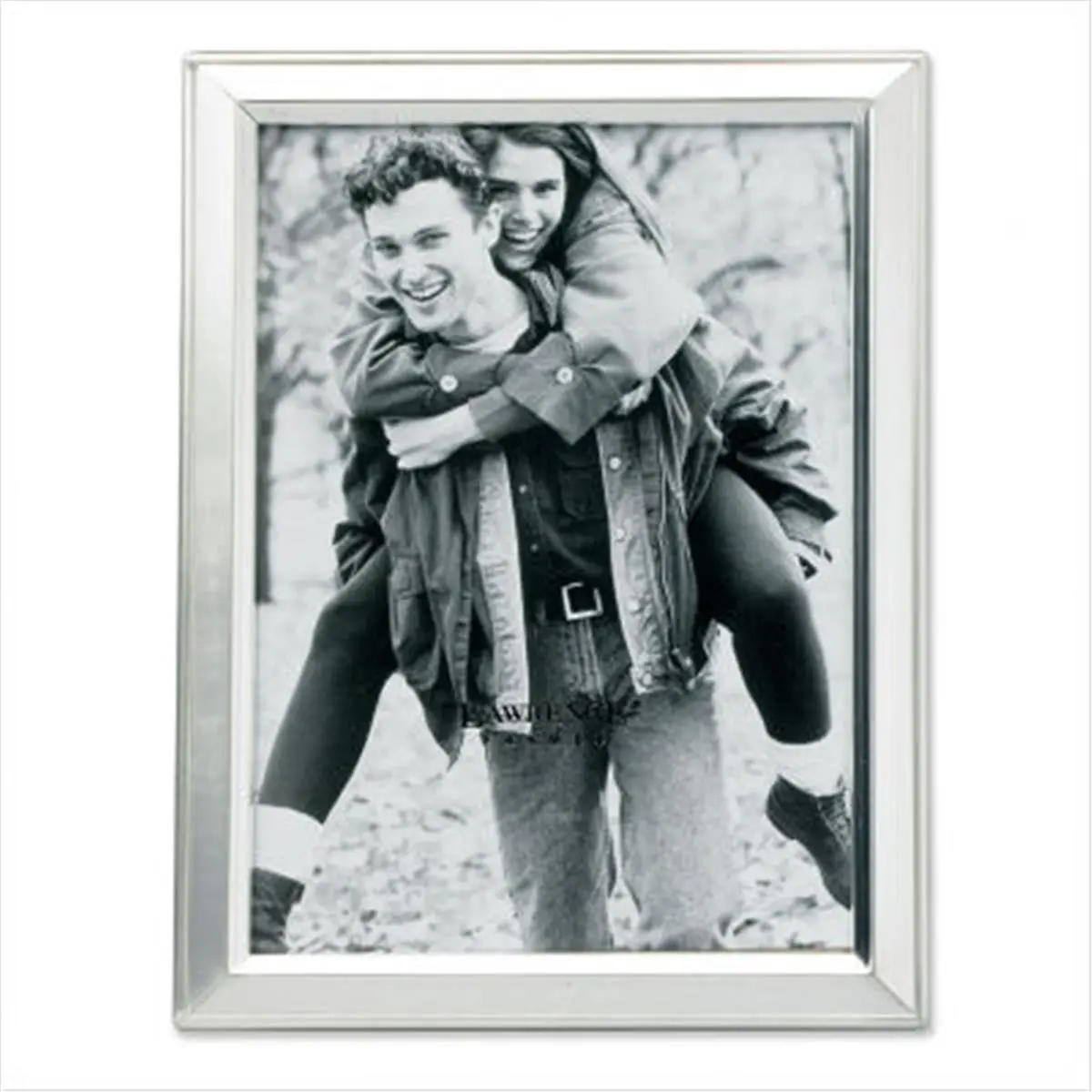 212 MAIN High Quality Durable Metal Rectangle Picture Frame - Brushed Satin Silver-Plated, 3x5 Heavy-Weight, Velvet Backing, Baby Wall Display Decor, Photo Frames for Wall, Rectangle Photo Frame