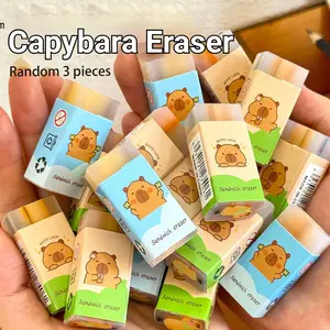Cute Cartoon Eraser for Elementary Students, Heart-Shaped Design, Ideal for Drawing and Correction, Durable and Reliable