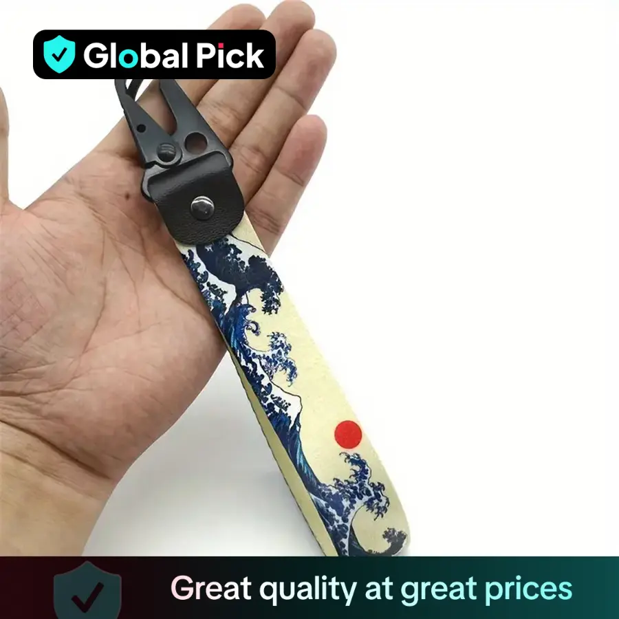 Wave Pattern Car Keychain, Car Motorcycle Decorative Keychain, Car Wristband Keychain, Universal Wristband Keychain, Bag Hanging Ornament