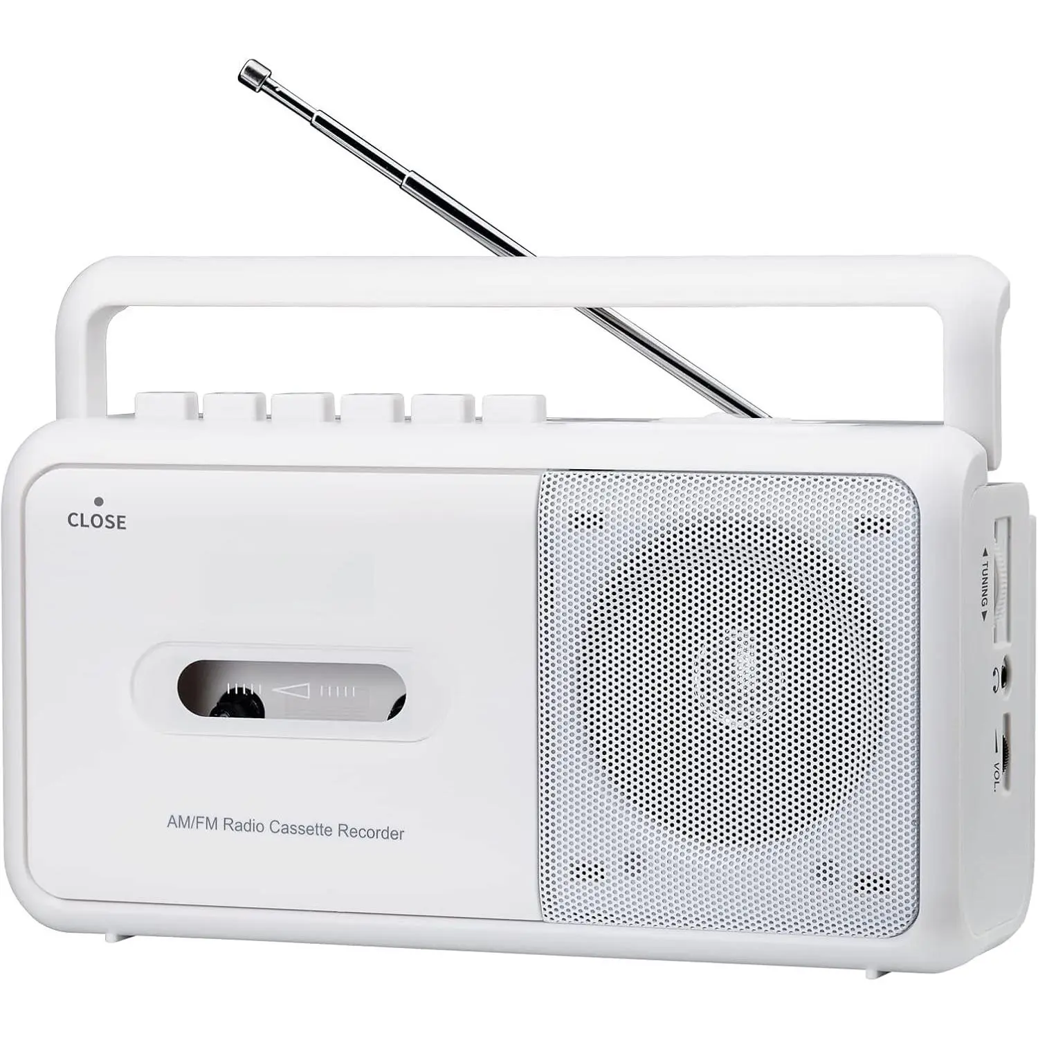 Portable Cassette Player, Cassette Tape Player AM/FM Radio,Casette Tape Recorder with Earphone Jack, Cassette Boombox  Operated or AC