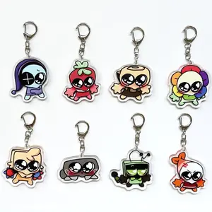 Dandy's World Acrylic Keychain, Dandys World Double Side, Brightney, Gigi, Glisten, Flutter, Poppy, Shrimpo, Connie, Dandys World Gift