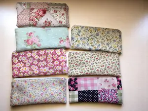 Zippered Pencil Pouch Organizer: Fabric Pen Case, Small Makeup Bag