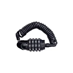 Portable Anti-Theft Combination Chain Lock for Mountain Bike Electric Bicycle Helmet Security Accessory