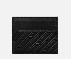 Card Holder for cards and money, for men and women, black leather material, luxurious-VIP GIFT