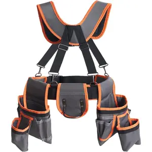 2025 New  Belts for Men, Professional Morrales de Construccion,  Belt Suspenders Made of 1680D Polyester Fiber, Suitable for Electricians, Carpenters, etc Heavy Duty Tool with