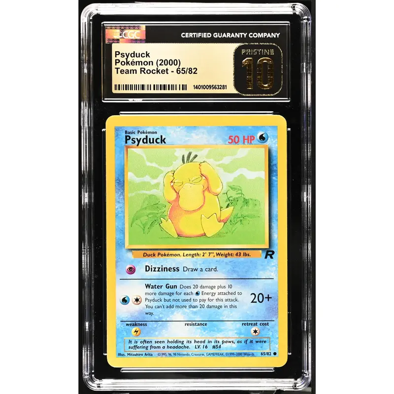 1999 psyduck pokemon card Misty's Psyduck 90/132 Gym Challenge Uncommon 1st Edition Pokemon Card