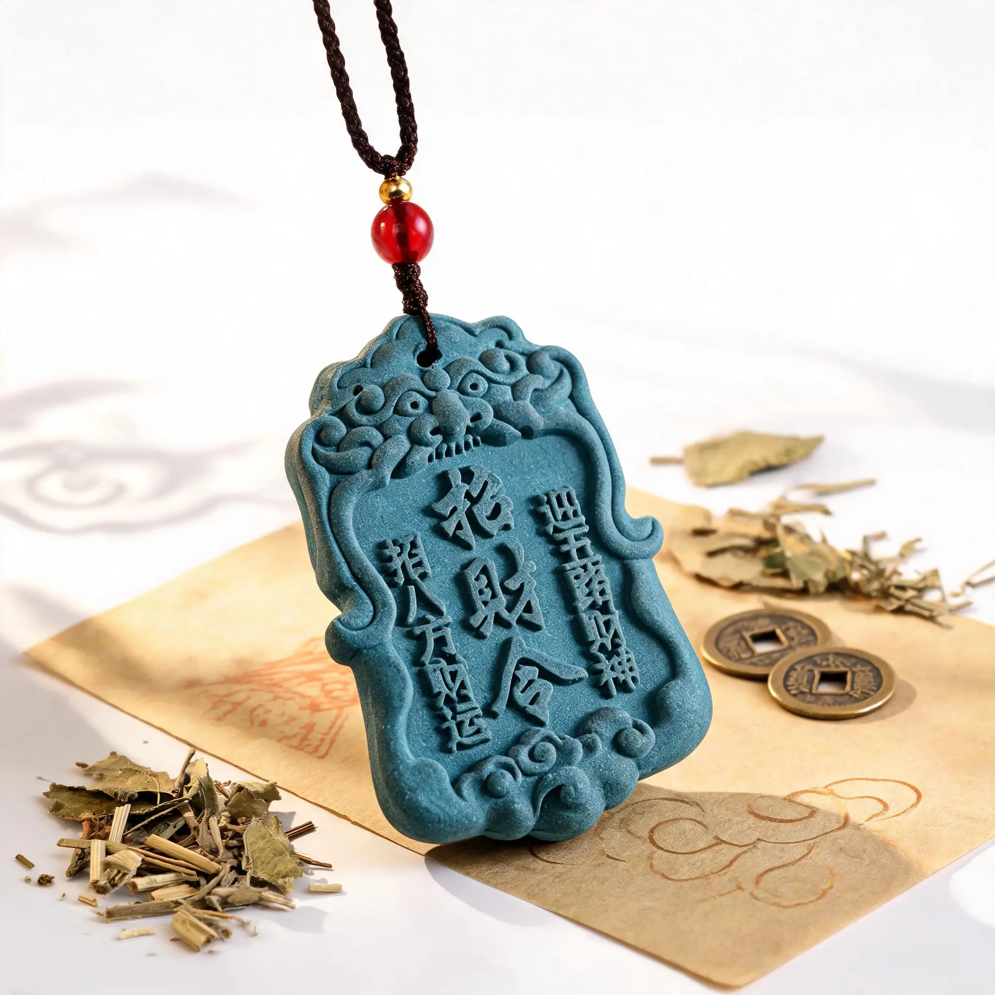 【Prosperity Blessing Talisman】10 Herbs & 5 Florals Wealth Blessing Incense Ornament