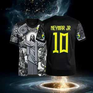 24 25 Short Sleeve Training Jersey 10 Neymar JR Soccer Jersey
