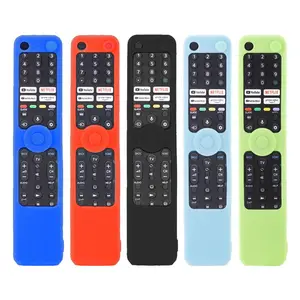 Glow-In-The-Dark Silicone Remote Control Case for Sony Bravia Rmf-Tx500u Rmf-Tx500e Rmf-Tx600e, Reusable Smart Voice Remote Cover