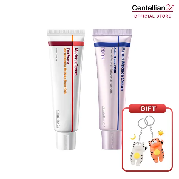 [Centellian24] K-Beauty Pharmaceutical: PDRN + TECA | Madeca Cream Time Reverse + Expert Madeca Cream Active Renew PDRN 50ml - Elasticity Firming Soothing Calming Deep Hydration Barrier Support for All Skin Types