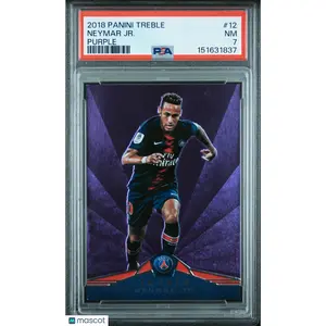 2018 Panini Treble Neymar JR. #12 Purple PSA 7 40/49