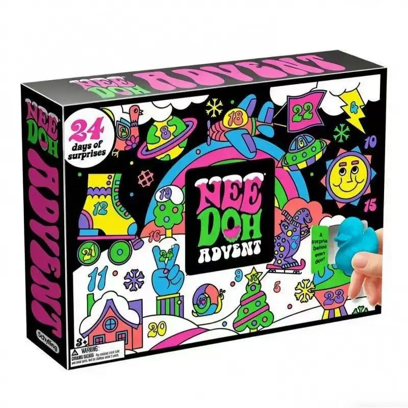 Nee Doh 24 Days fidget advent calendaradvent calendarsquish toy