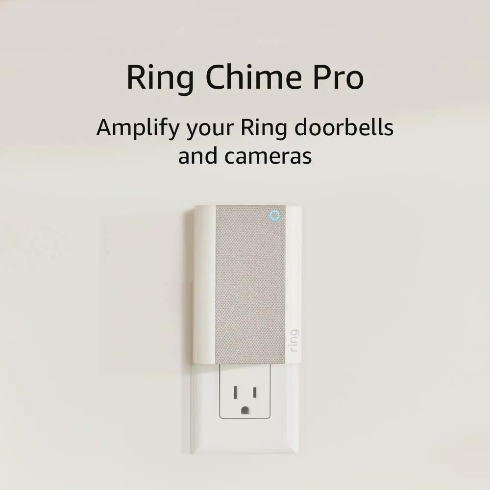 3-in-1 WiFi Extender and Chime, Plug-in Signal Booster for Video Doorbells with Built-in Nightlight and Adjustable Volume, Boost Wifi Signal, Peace Of Mind