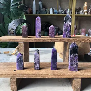 Natural Crystal Charoite Point Collection
