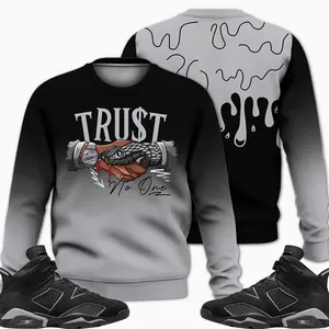 Cap And Gown 6s Outfit Sweatshirt, Snake Trust No One Unisex Sneaker Matching Shirts