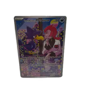 Team Rockets Murkrow Basic Card with HP80 and Deceit & Torment Abilities for Collectors