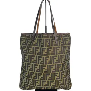 Pre-owned FENDI Fabric Tote Bags FF Zucca Monogram Canvas Tote Bag