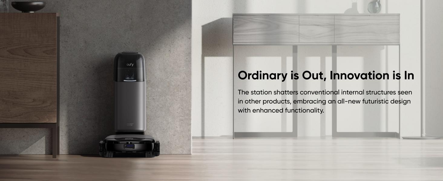 eufy S1 Pro Omni Robot Vacuum with All-in-One Station, Floor Washing Robot Vacuum and Mop, 8000-Pa Suction, Obstacle Avoidance, Auto Mop Washing & Drying, Self-Emptying｜Spingtok