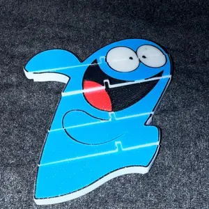 3D Flexi Bloo Fosters Home for Imaginary Friends Toy - Perfect Fidget Toy for Kids and Adults - Taste of 2000s Nostalgia Sensory