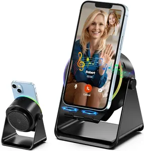 Desk Bluetooth Speaker & Phone Stand with RGB Ambient Light